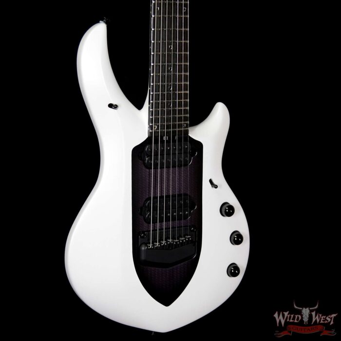 Ernie Ball Music Man John Petrucci Majesty 7 Ebony Board Majestic Glacial Frost - Image 4