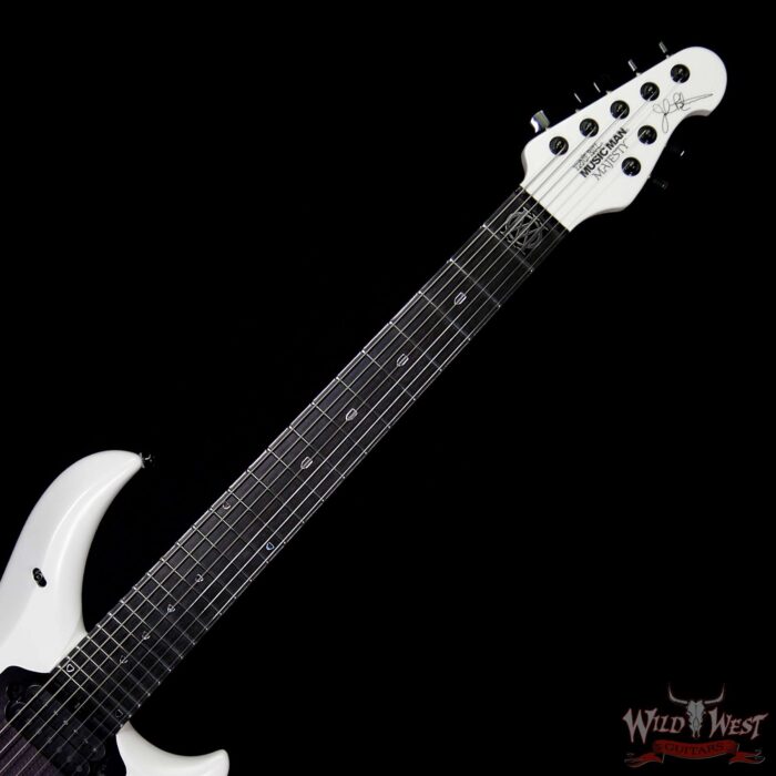 Ernie Ball Music Man John Petrucci Majesty 7 Ebony Board Majestic Glacial Frost - Image 8