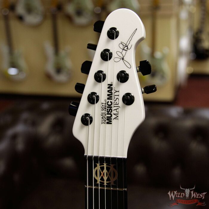 Ernie Ball Music Man John Petrucci Majesty 7 Ebony Board Majestic Glacial Frost - Image 10