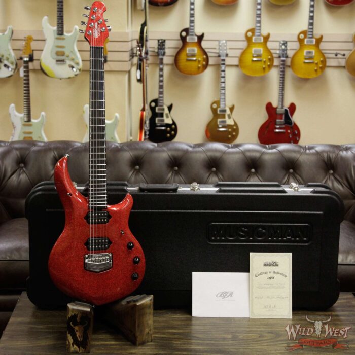 Ernie Ball Music Man BFR Limited Edition #87 of 105 John Petrucci Signed Majesty Cinnabar Red - Image 11