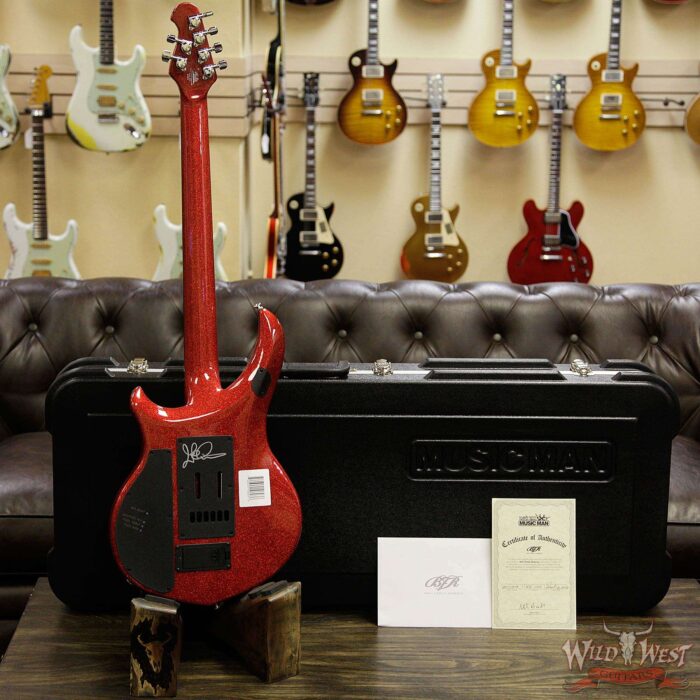 Ernie Ball Music Man BFR Limited Edition #87 of 105 John Petrucci Signed Majesty Cinnabar Red - Image 13