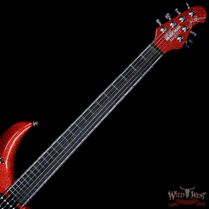 Ernie Ball Music Man BFR Limited Edition #87 of 105 John Petrucci Signed Majesty Cinnabar Red - Image 8