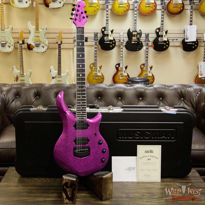 Ernie Ball Music Man BFR Majesty Limited #45 of 74 Signed by John Petrucci Fuchsia Sparkle - Image 13