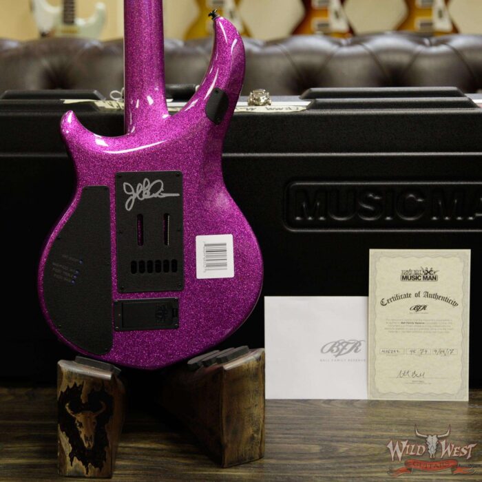 Ernie Ball Music Man BFR Majesty Limited #45 of 74 Signed by John Petrucci Fuchsia Sparkle - Image 16