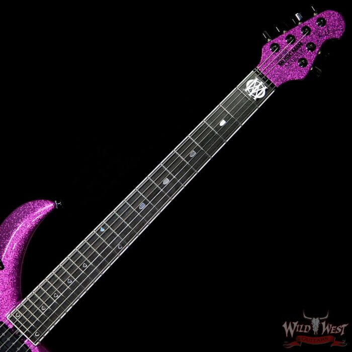 Ernie Ball Music Man BFR Majesty Limited #45 of 74 Signed by John Petrucci Fuchsia Sparkle - Image 9