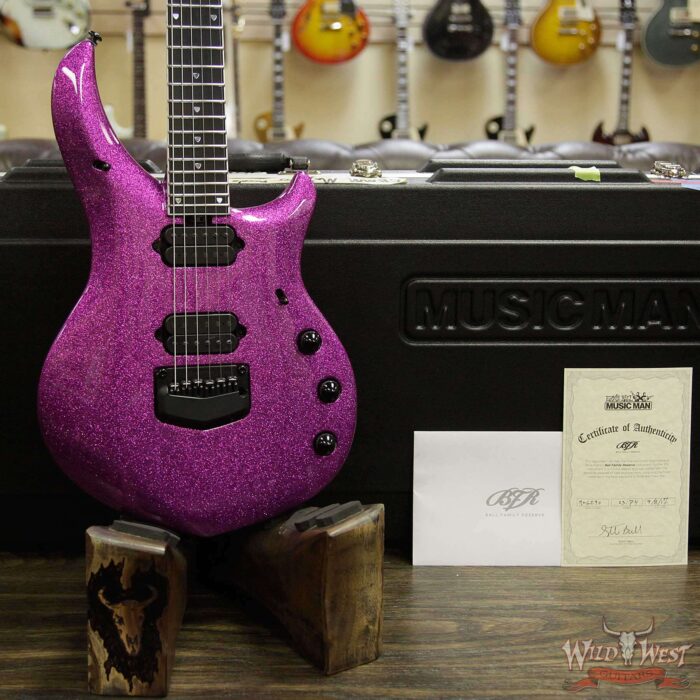 Ernie Ball Music Man BFR Ball Family Reserve Majesty Limited #23 of 74 Signed by John Petrucci Fuchsia Sparkle - Image 12