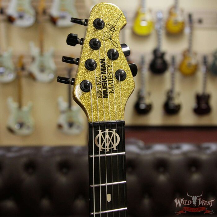 Ernie Ball Music Man BFR Ball Family Reserve Majesty Limited #12 of 77 Signed by John Petrucci Deep Gold Sparkle - Image 9
