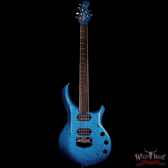 Ernie Ball Music Man BFR Limited Edition John Petrucci Signed Majesty # 103 of 118 Marine Blue Sparkle - Image 3