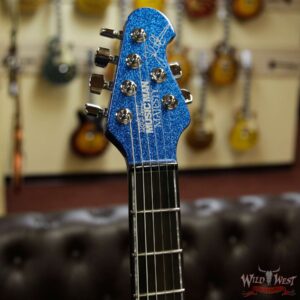 Ernie Ball Music Man BFR Limited Edition John Petrucci Signed Majesty # 103 of 118 Marine Blue Sparkle - Image 5