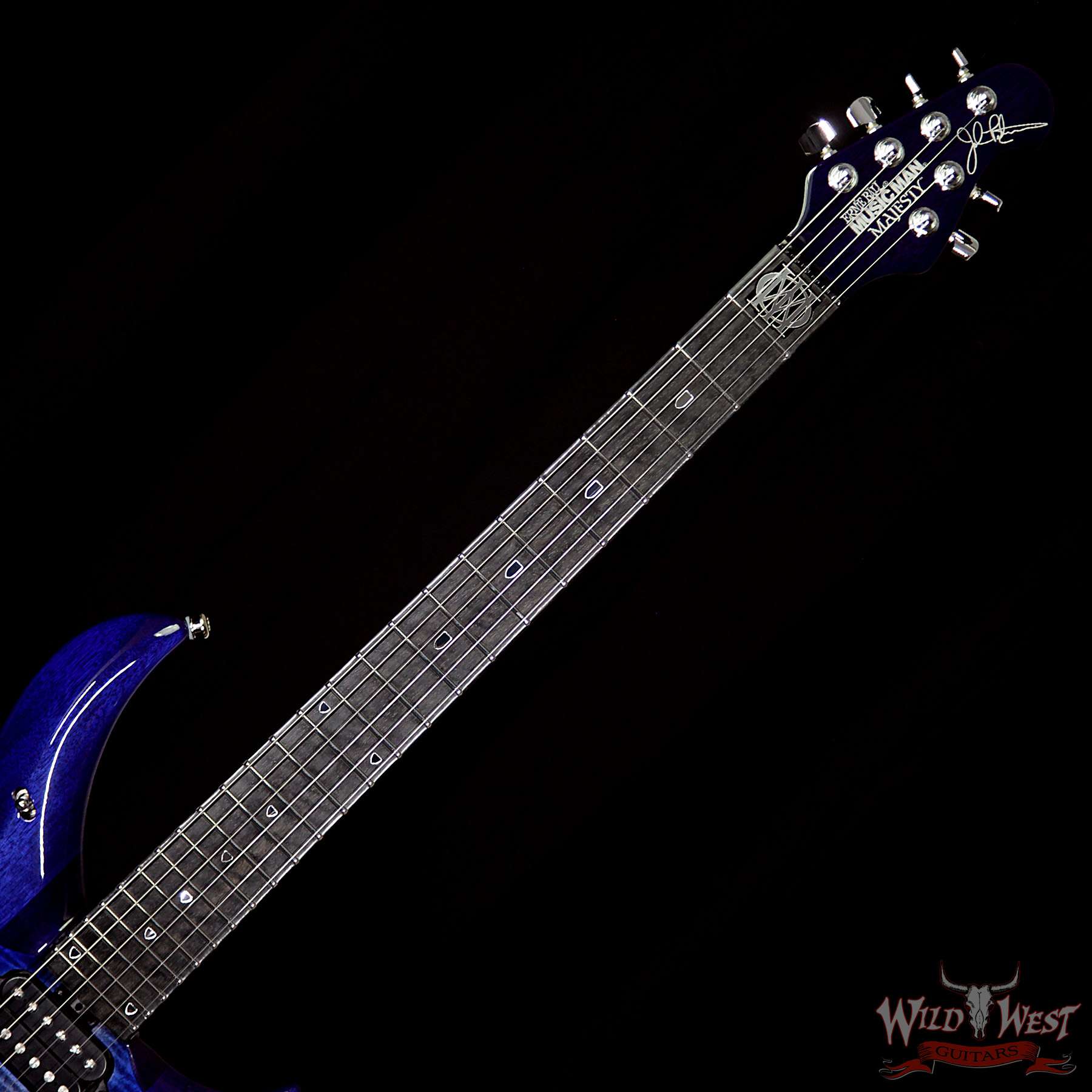 ebmm-majesty-monacrky-imperialblue-m09413-bnf__wwg.jpg Ernie Ball Music Man John Petrucci Majesty Monarchy Ebony Board Imperial Blue - Image 9