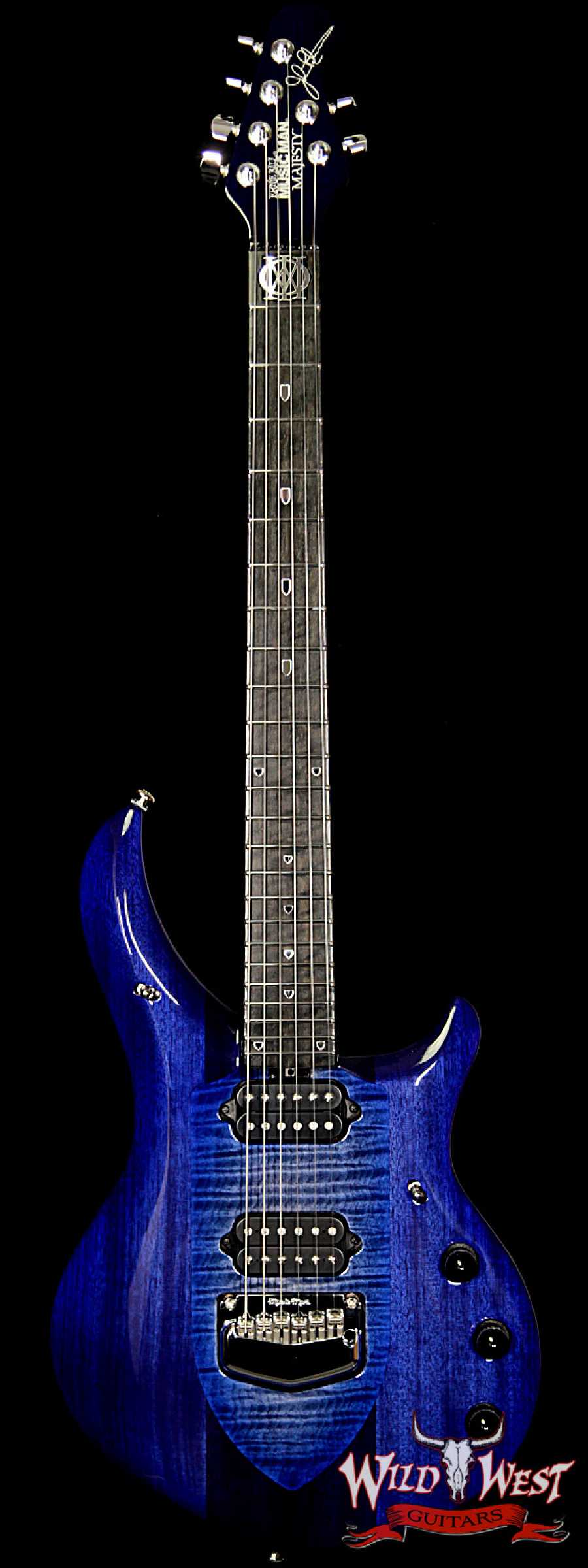 ebmm-majesty-monacrky-imperialblue-m09413-main__wwg_large.jpg Ernie Ball Music Man John Petrucci Majesty Monarchy Ebony Board Imperial Blue - Image 1