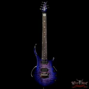 Ernie Ball Music Man Majesty 6 with Piezo Quilt Maple Top Flame Maple Neck Ebony Board Purple Nebula 119 of 150 - Image 3