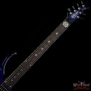 Ernie Ball Music Man Majesty 6 with Piezo Quilt Maple Top Flame Maple Neck Ebony Board Purple Nebula 119 of 150 - Image 4