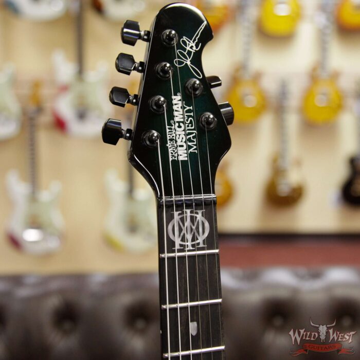 Ernie Ball Music Man Majesty 6 HH Piezo Bridge Ebony Fingerboard Enchanted Forest - Image 6