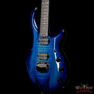 Ernie Ball Music Man Majesty 6 HH Piezo Bridge Ebony Fingerboard Blue Honu - Image 2