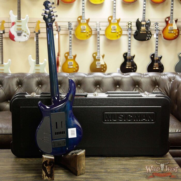 Ernie Ball Music Man Majesty 6 HH Piezo Bridge Ebony Fingerboard Blue Honu - Image 9