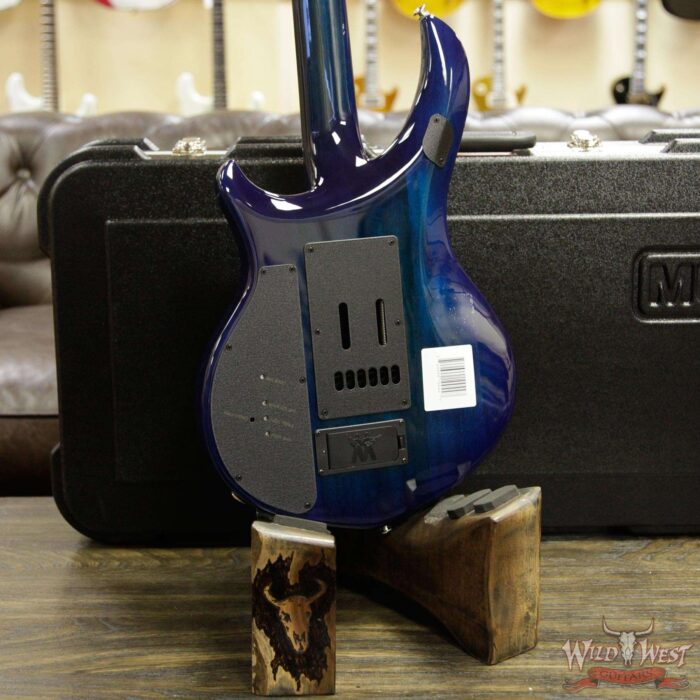 Ernie Ball Music Man Majesty 6 HH Piezo Bridge Ebony Fingerboard Blue Honu - Image 11