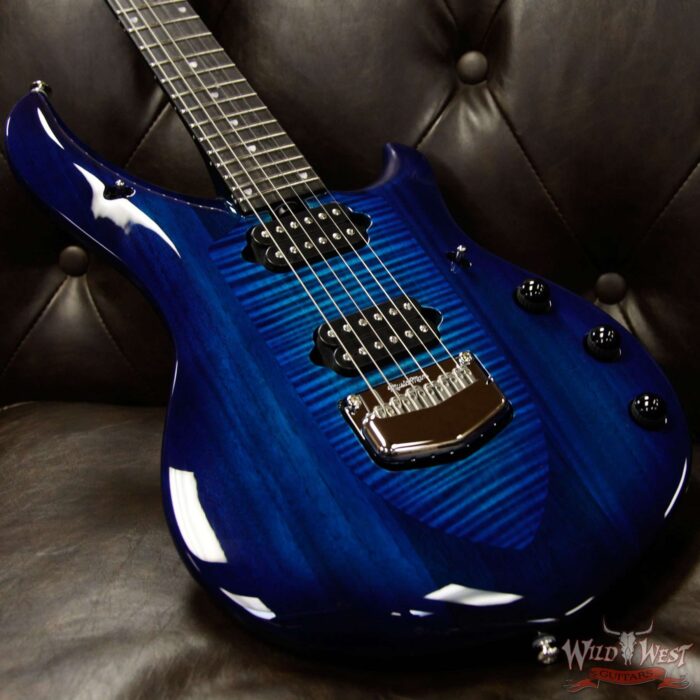 Ernie Ball Music Man Majesty 6 HH Piezo Bridge Ebony Fingerboard Blue Honu - Image 8