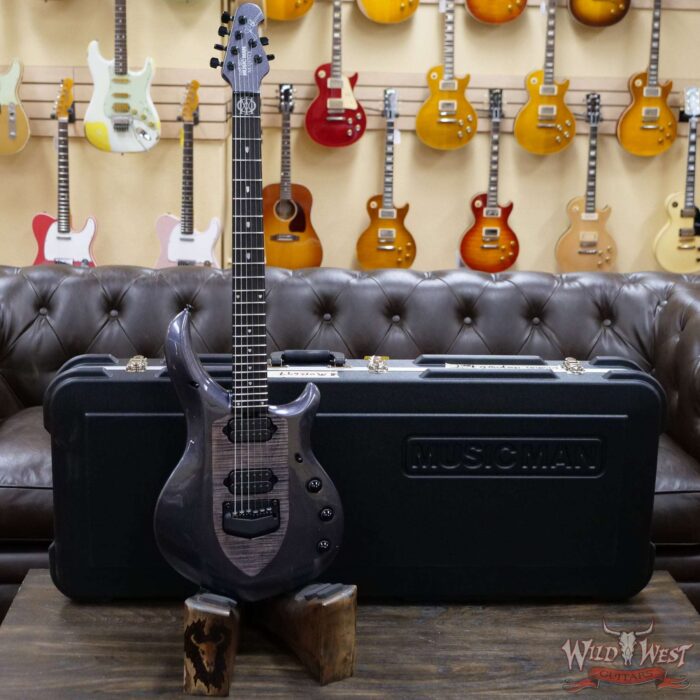 Ernie Ball Music Man Majesty 6 with Piezo Ebony Board Smoked Pearl - Image 5