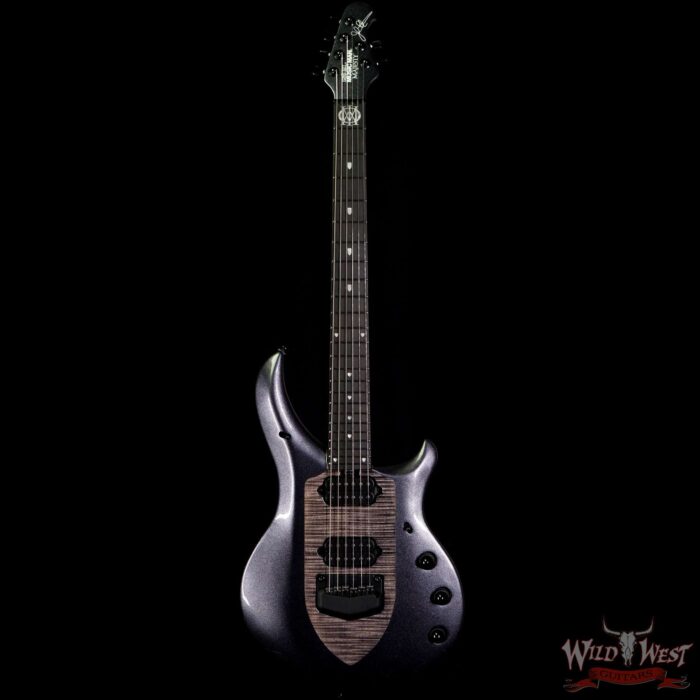 Ernie Ball Music Man Majesty 6 with Piezo Ebony Board Smoked Pearl - Image 3