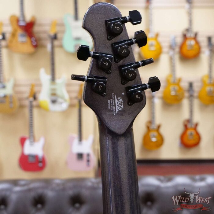 Ernie Ball Music Man Majesty 6 with Piezo Ebony Board Smoked Pearl - Image 9
