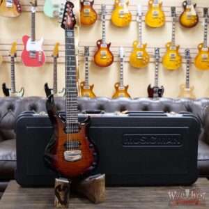 Ernie Ball Music Man Majesty 7-String wiith Piezo Ebony Fingerboard Tiger Eye - Image 5