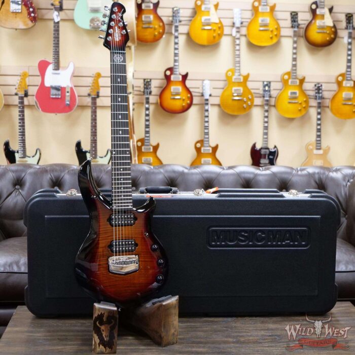 Ernie Ball Music Man Majesty 7-String wiith Piezo Ebony Fingerboard Tiger Eye - Image 5