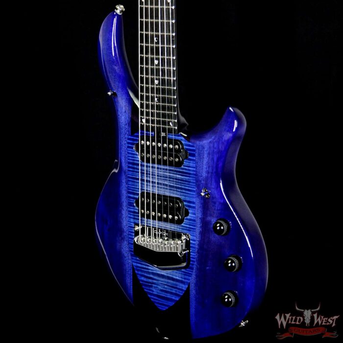 Ernie Ball Music Man John Petrucci Majesty 7 Monarchy Ebony Fingerboard Imperial Blue 7-Sting - Image 2