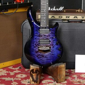 Ernie Ball Music Man Majesty 7 with Piezo Quilt Maple Top Flame Maple Neck Ebony Board Purple Nebula 28 of 50 - Image 8