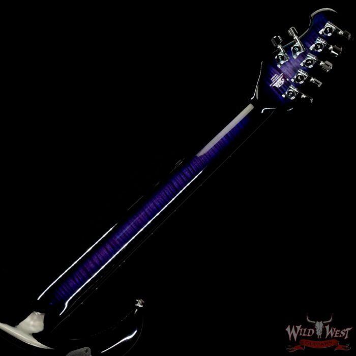 Ernie Ball Music Man Majesty 7 with Piezo Quilt Maple Top Flame Maple Neck Ebony Board Purple Nebula 28 of 50 - Image 5