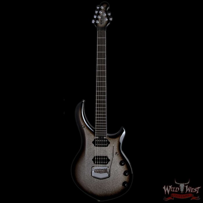 Ernie Ball Music Man BFR Limited Edition # 95 of 120 John Petrucci Signed Majesty Charred Silver Sparkle Burst - Image 3