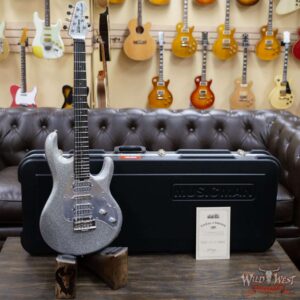 Ernie Ball Music Man BFR Silhouette HSH Silver Flake Sparkle # 67 of 75 - Image 6
