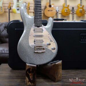 Ernie Ball Music Man BFR Silhouette HSH Silver Flake Sparkle # 67 of 75 - Image 8