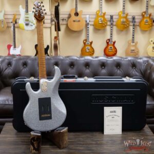Ernie Ball Music Man BFR Silhouette HSH Silver Flake Sparkle # 67 of 75 - Image 9