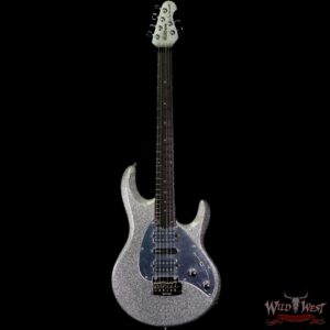 Ernie Ball Music Man BFR Silhouette HSH Silver Flake Sparkle # 67 of 75 - Image 3