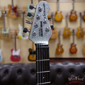 Ernie Ball Music Man BFR Silhouette HSH Silver Flake Sparkle # 67 of 75 - Image 7
