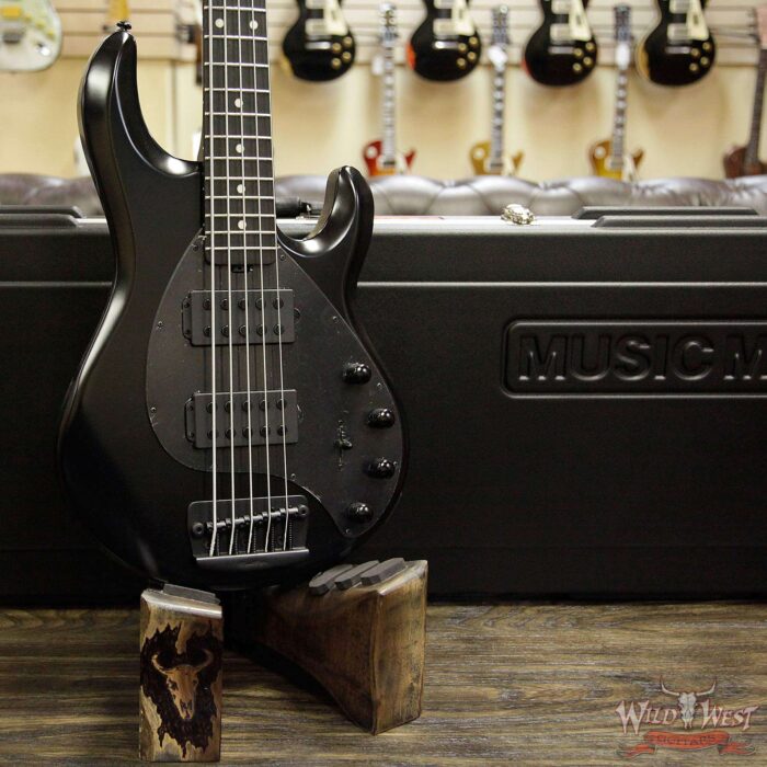 Ernie Ball Music Man StingRay5 HH 5-Sting Bass Stealth Black - Image 7