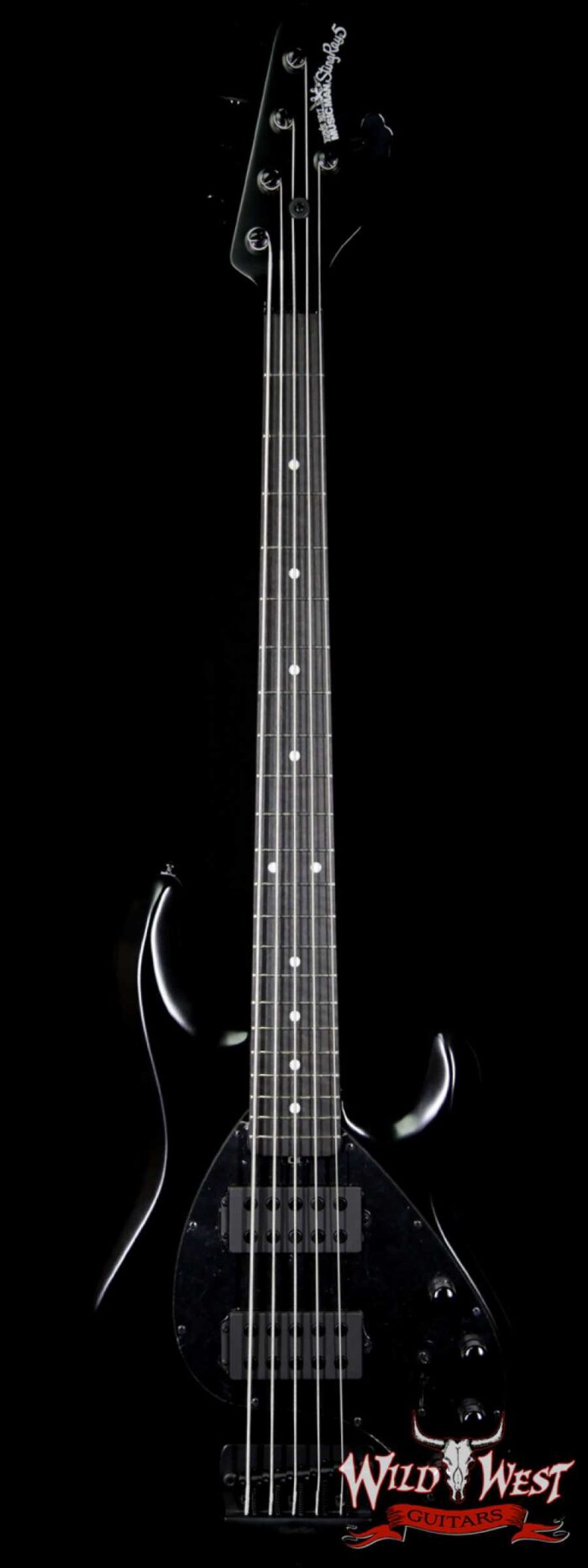 Ernie Ball Music Man StingRay5 HH 5-Sting Bass Stealth Black - Image 1