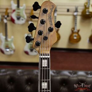 Ernie Ball Music Man BFR StingRay 5 HH Bass Quilt Maple Top Roasted Birdseye Maple Neck Translucent Orange # 82 of 91 - Image 4