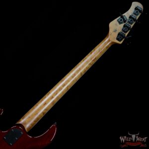 Ernie Ball Music Man BFR StingRay 5 HH Bass Quilt Maple Top Roasted Birdseye Maple Neck Translucent Orange # 82 of 91 - Image 7