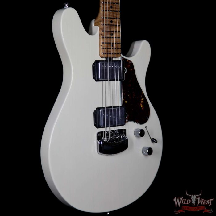 Ernie Ball Music Man Valentine HH Roasted Maple Neck Trans Buttermilk - PreOwned - Image 4