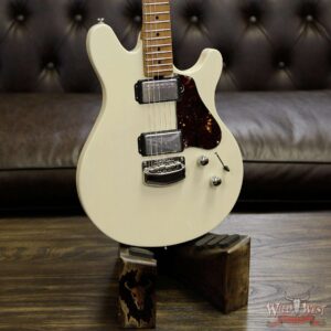 Ernie Ball Music Man Valentine HH Roasted Maple Neck Trans Buttermilk - PreOwned - Image 13