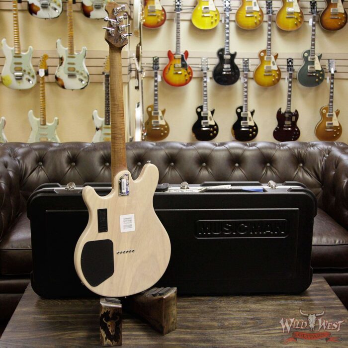 Ernie Ball Music Man Valentine HS Ash Body Roasted Maple Neck Trans Buttermilk - Image 10