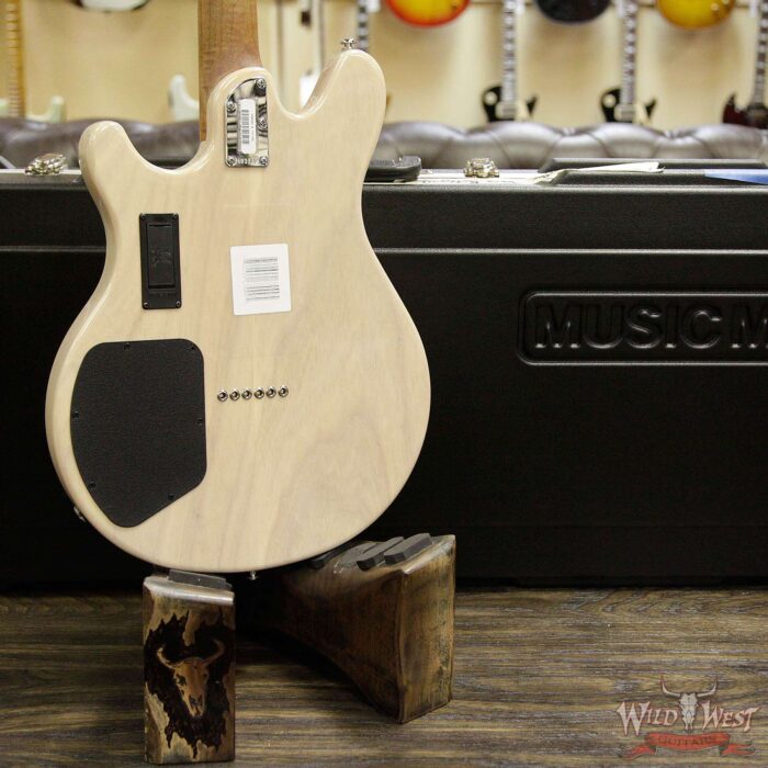 Ernie Ball Music Man Valentine HS Ash Body Roasted Maple Neck Trans Buttermilk - Image 11
