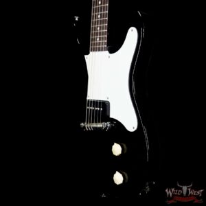 Epiphone Coronet (USA Collection) Mahogany Body&Neck P-90 Soapbar Pickup Ebony Black 6.15 LBS - Image 2
