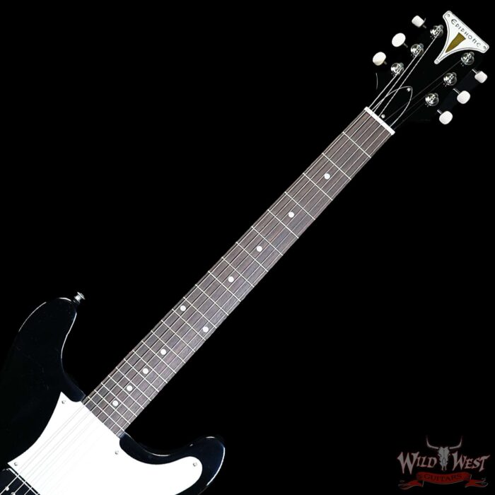 Epiphone Coronet (USA Collection) Mahogany Body&Neck P-90 Soapbar Pickup Ebony Black 6.15 LBS - Image 4