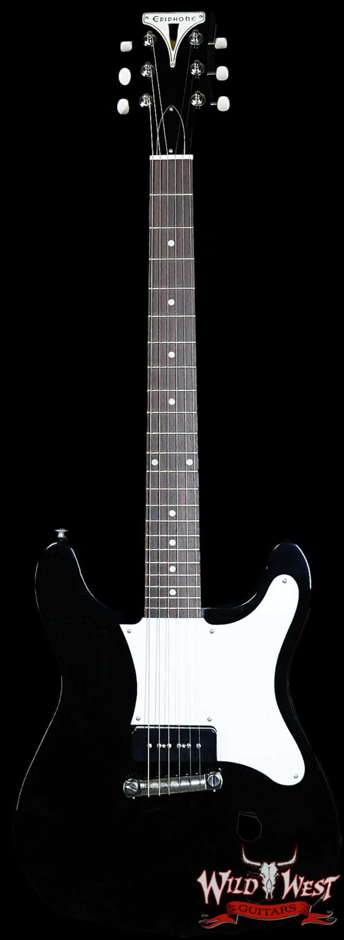Epiphone Coronet (USA Collection) Mahogany Body&Neck P-90 Soapbar Pickup Ebony Black 6.15 LBS - Image 1