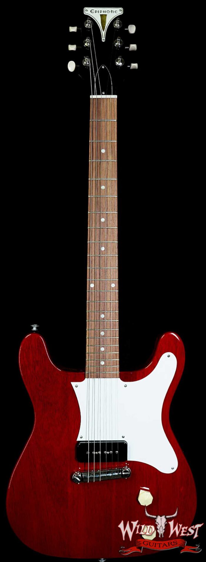 Epiphone Coronet (USA Collection) Mahogany Body&Neck P-90 Soapbar Pickup Vintage Cherry 6.35 LBS - Image 1