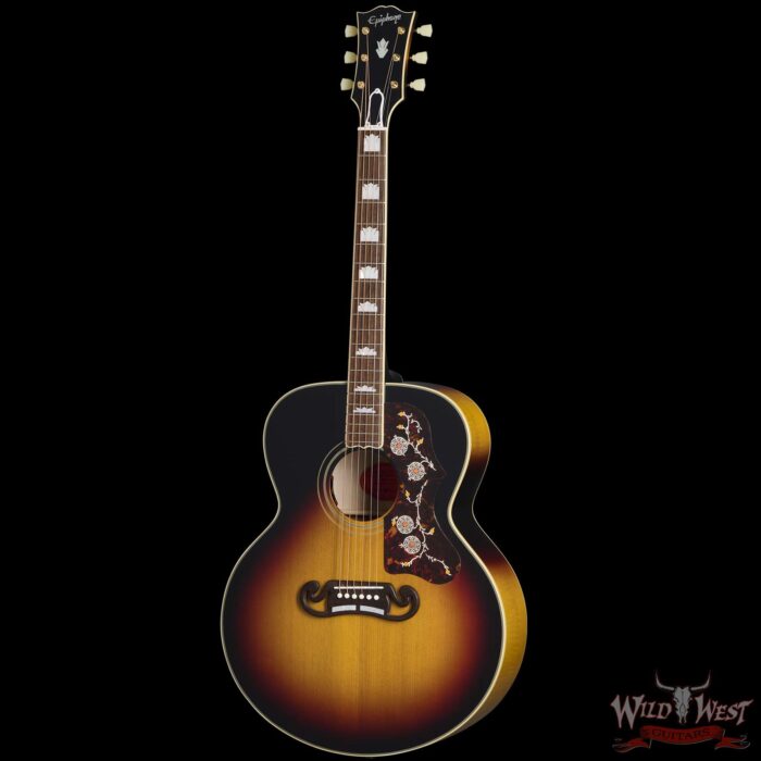 Epiphone Inspired by Gibson Custom 1957 SJ-200 Vintage Sunburst 5.45 LBS - Image 2