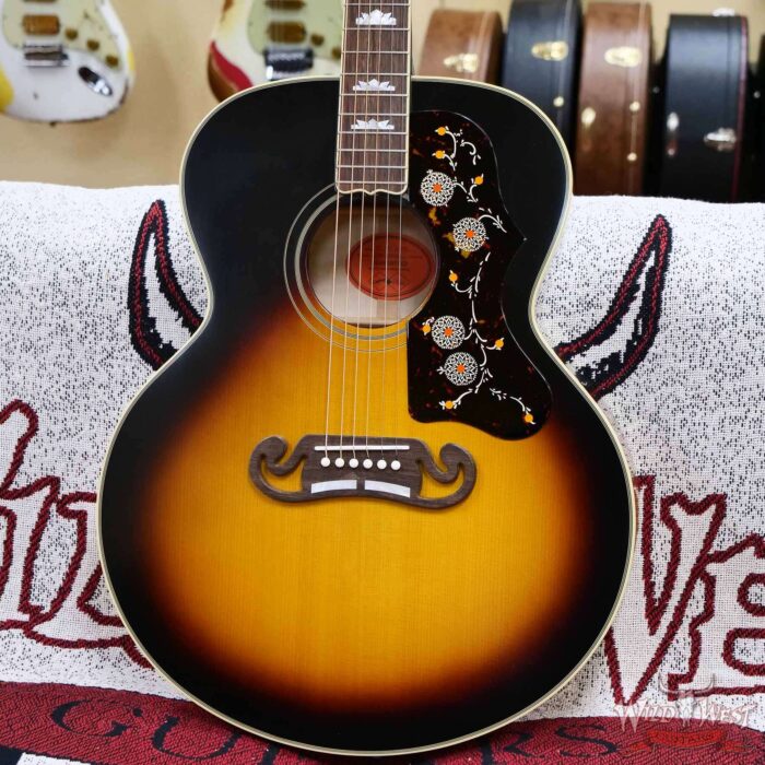 Epiphone Inspired by Gibson Custom 1957 SJ-200 Vintage Sunburst 5.45 LBS - Image 8